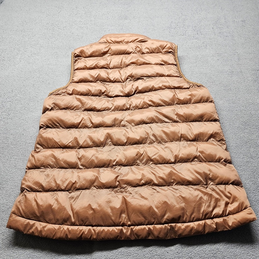 NWT 32 Degrees Heat Puffer Vest Women Size L Brown Lightweight Quilted Full Zip - Picture 10 of 12